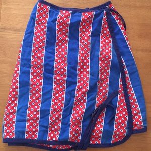 Vintage reversible wrap skirt